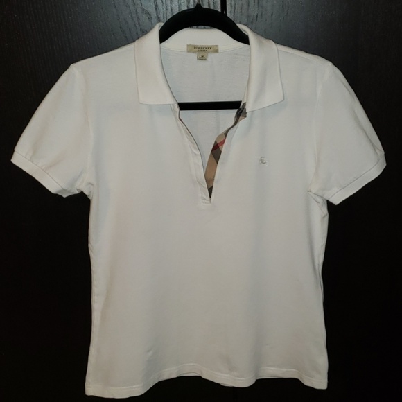 Burberry Tops - BURBERRY Women's Pique Shirt Top in White Burberry Tops - BURBERRY Women's Pique Shirt Top in White